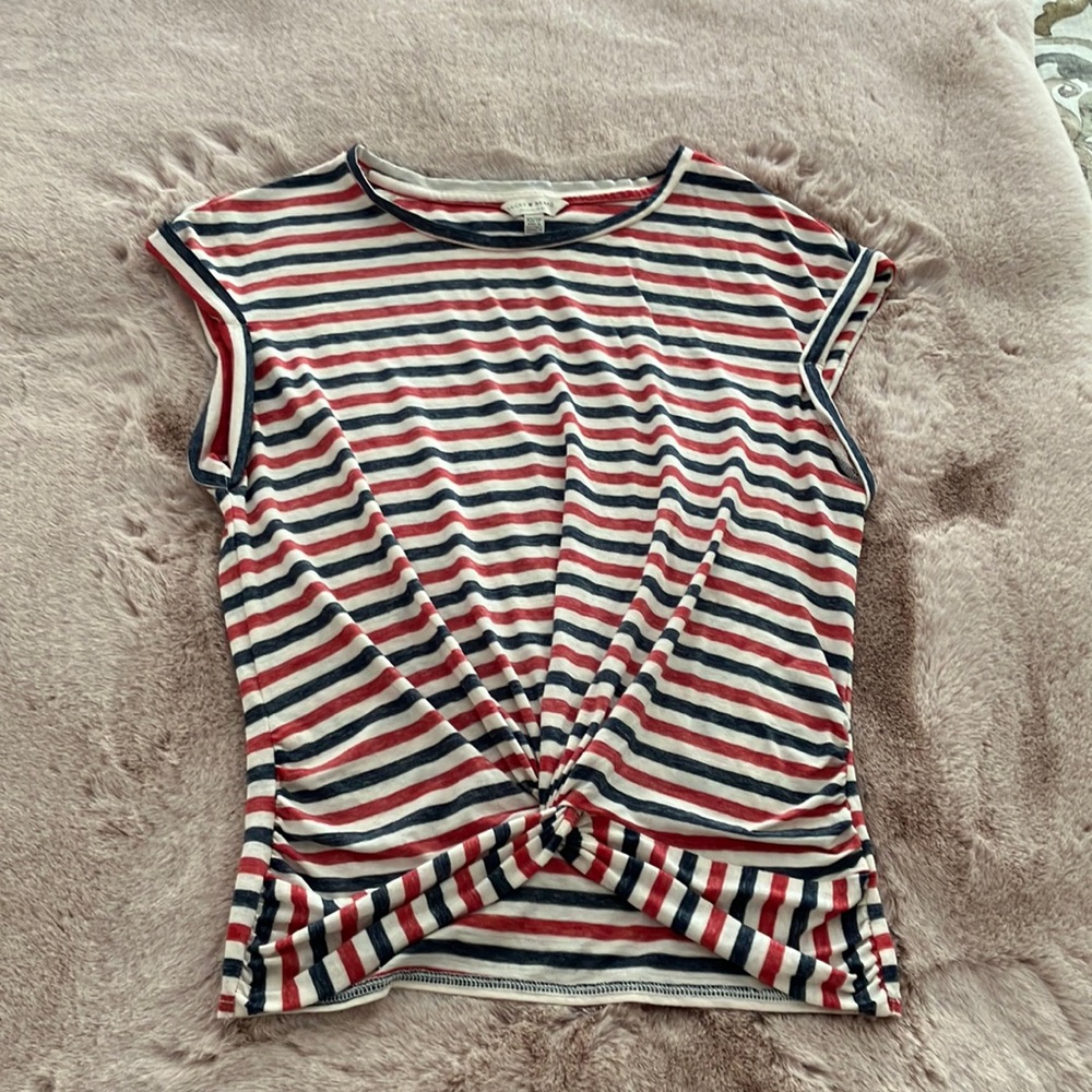 LUCKY BRAND STRIPED TOP BLOUSE SIZE XS/TP